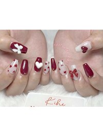 バレンタイン/ハート/リボン/冬