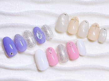 ネイルトップエクル(nail top E CRU)の写真/最新デザイン豊富にご用意！デザイン性の高いアートをご提供☆技術力の高さと丁寧な施術が人気の秘訣★
