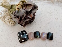 ネイルサロン&スクール ジーナ(GINA)/冬の綺麗めドットネイル