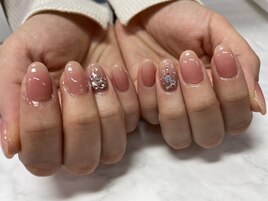 桃っぽネイル