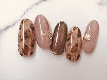 アーザ 吉祥寺(ASa)/崩しヒョウ柄ネイル☆