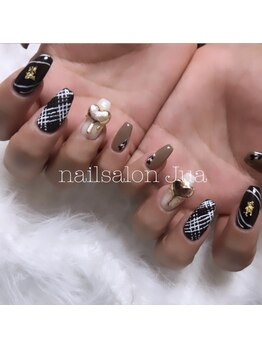 バレンタインネイル