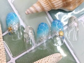さざ波ネイルデザイン