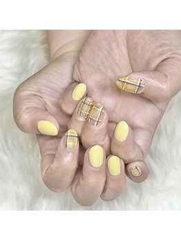 ネイルサロンエーナイン イオン札幌藻岩店/2025トレンド☆イエローネイル