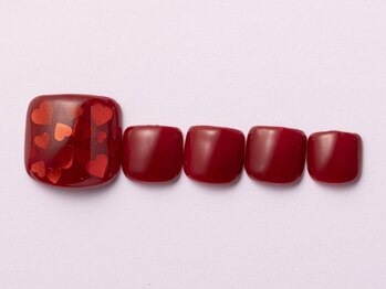 ジェミーネイル エビス(Jemiy nail ebisu)/ホロ埋め込みハート9480yen