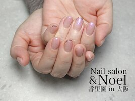 偏光パールピンクネイル