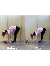 徳島藍住整骨院 ザ ビー(THE B)/ピラティス初回体験before/after