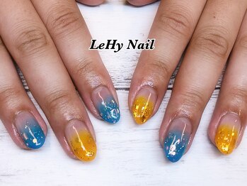 レヒネイル(LeHy nail)/カラグラ×ラメネイル