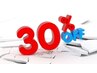 【学割】18歳以下の方限定　全メニュー30%OFF