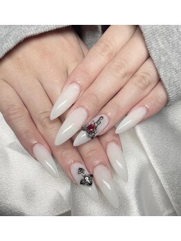 アヤメネイル/チップ長さ出しビジュコース