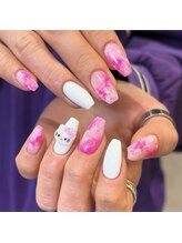 ウェイビーズ ネイル(wavy's.nail)/マーブルネイル