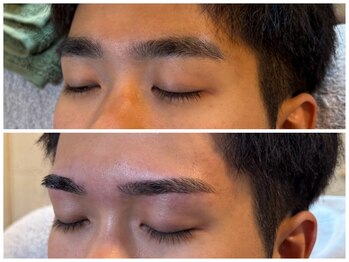 スリーピース(3Peace)/ ストレート眉 Before/After