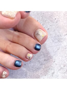 ルミエール 大分市中央町(Lumiere)/クリスマスフットネイル