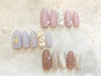 ロザンナ ネイル(Rosanna Nail)の写真/新規限定◆プチデザインコース¥6,500/オフィスネイルでも大活躍！シンプルで季節感のあるデザインが豊富♪