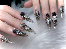 ビジュティエール(Bijoutier)の雰囲気(クロム風ネイル・ブラック)