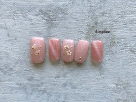 マグネットネイル　ピンク