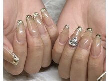 パーミル アイ アンド ネイル クマモト(permille ‰ eye&nail Kumamoto)/ガラスフレンチ