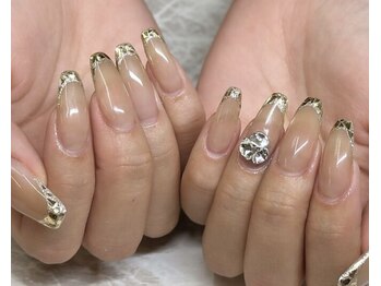 パーミル アイ アンド ネイル クマモト(permille ‰ eye&nail Kumamoto)/ガラスフレンチ
