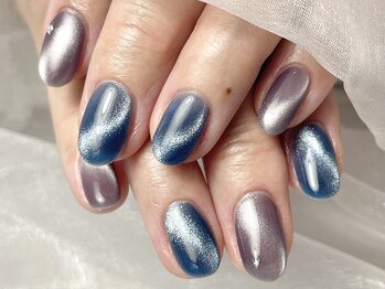 ヘアーアンドネイル ルシア(Hair&Nail Lucia)/2色のマグネットネイル