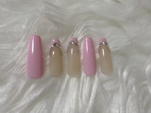 ネイルサロン グロッシー(Nail salon glossy)/ピンク×フレンチネイル