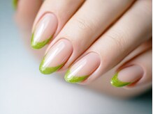 プラスジェイ 仙台長町店(plus J)/フレンチネイル　グリーン
