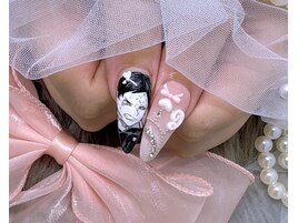 痛ネイル イニシャル 推しネイル
