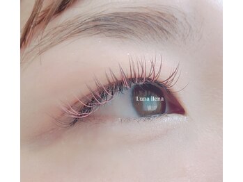 Eyelash Salon Luna llena/LED+カラーエクステ+ブラウン
