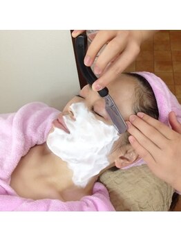 せんす/お顔そり/お肌色アップ！