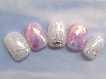 ネイルズガッシュ 蒲田東口店(NAILsGUSH)/フィルム・マーブル♪