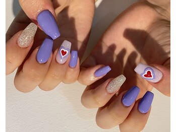 ◇シンプルハートネイル◇