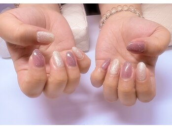 ネイルサロン エーナイン 札幌月寒店/フラッシュ×ラメネイル