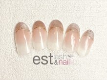 エストラッシュアンドネイル 銀座店(est lash&nail)/グラデマグネットフレンチネイル