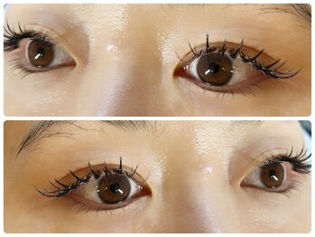 アイラッシュ ザクア(XAQUA)/フラットラッシュ140本束感