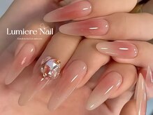 ルミエール ネイル モンナカ(Lumiere Nail Monnaka)/ボルドー/ツイード/ブラウン