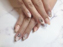 アーザ 吉祥寺(ASa)/大理石ビジューネイル☆