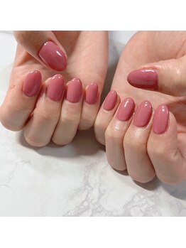 ブラン(blanc)/くすみピンクネイル