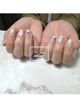 エリー(ellie)/ワンカラー＋リボンステッカー