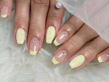 ネイルモア 藤が丘店(nail mor.)/パステルイエロー