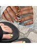 【HAND&FOOTセットメニュー】うる艶!オーロラ×マグネットnail