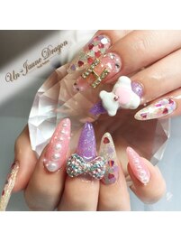 夢かわいいネイル