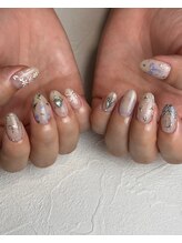 ネイルアトリエ ニュイ(nail atelier Nuit.)/アンティークガーリーネイル