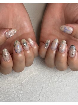 アンティークガーリーネイル