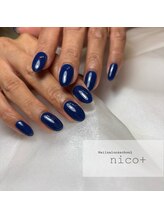 ニコ(nico+)/ブルーフラッシュネイル