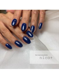 ブルーフラッシュネイル