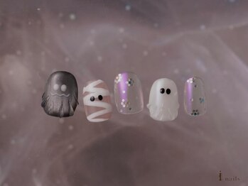 アイネイルズ 横浜WEST店(I-nails)/ハロウィンマグおばけ¥10480