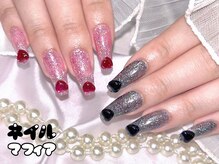 ネイルマフィア 池袋店(NAIL MAFIA)/キラキラハートネイル