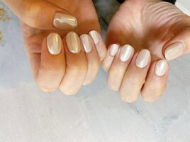 サテンクリスマスネイル