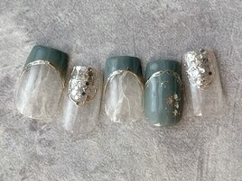 くすみグリーンニュアンス