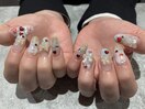 好きなもの詰め込みネイル！