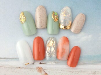 ネイルランド 西新井店の写真/シンプル美爪で手元を美しく♪オフィスネイルも上品でオシャレに!!《当日予約OK★20時迄》